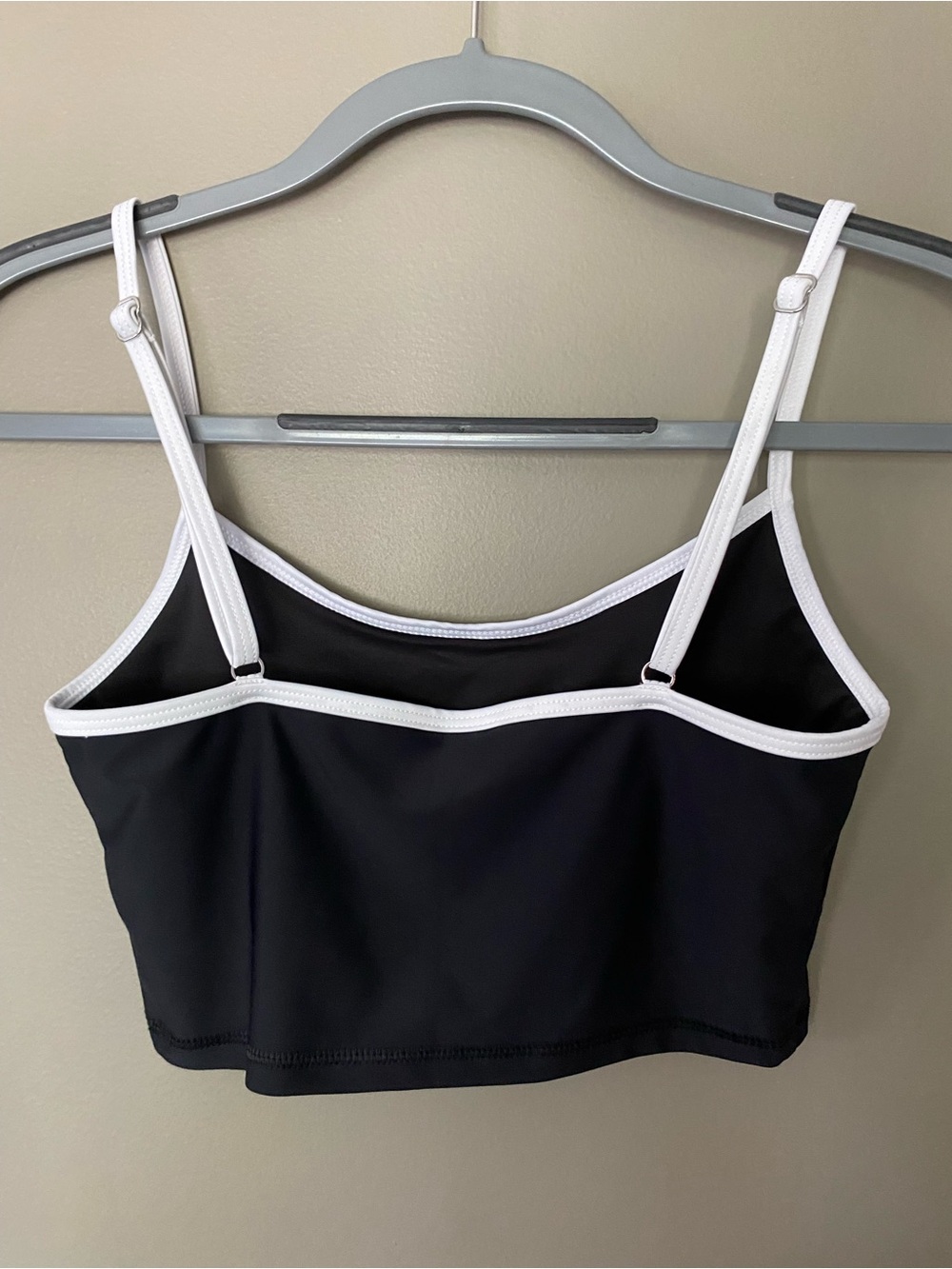 SALT GYPSY Black & White Contrast Bralette Bikini Tankini Swim Top Surf Small - Picture 4 of 7